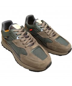 SNEAKER IN CAMOSCIO E CORDURA