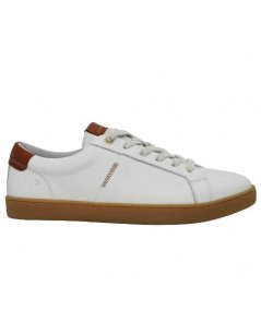 AMBITIOUS SNEAKER PELLE PANNA+ARANCIO