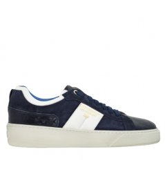 CORVARI SNEAKER PELLE BLU