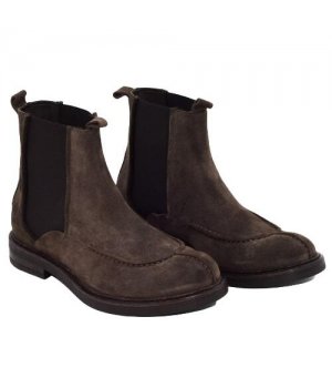 HUNDRED 100 CHELSEA BOOT IN CAMOSCIO TAUPE