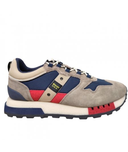 Blauer F3Heron01/Cos Sneaker camoscio e tessuto