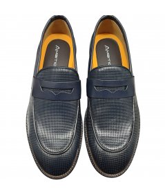 Ambitious Devon Mocassino in pelle blu